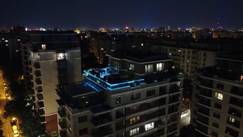 Property building, Night, City view