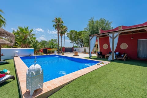 Property building, Living room, Swimming pool