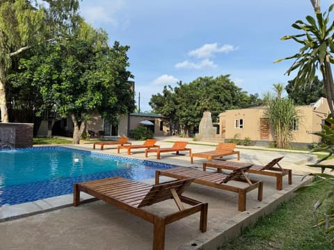 Pool view, Swimming pool, sunbed