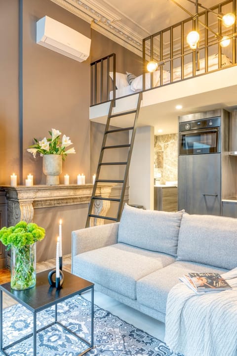 Living room, Seating area, Bedroom