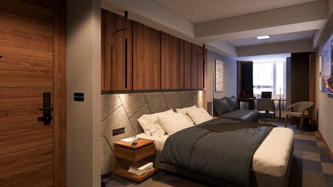 Bed, Photo of the whole room, Seating area