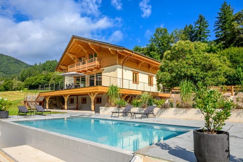 Property building, Natural landscape, Pool view