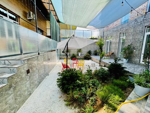 Property building, Patio, Day, Garden view, Inner courtyard view