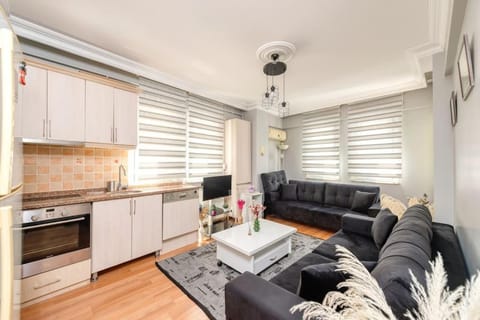 Communal lounge/ TV room, Kitchen or kitchenette, Living room, Seating area, Dining area, stove