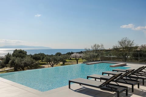 Natural landscape, Pool view, Sea view, Swimming pool, sunbed