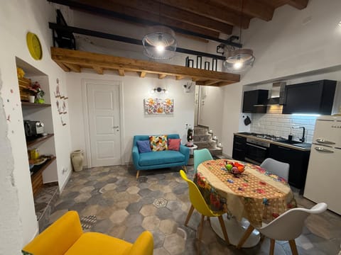 Living room, kitchen