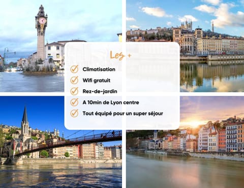 Le Perchoir Tassin - Clim & Proche Campus du numérique Apartment in Tassin-la-Demi-Lune