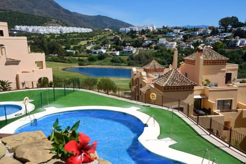 Property building, Day, Natural landscape, Balcony/Terrace, Pool view, Swimming pool