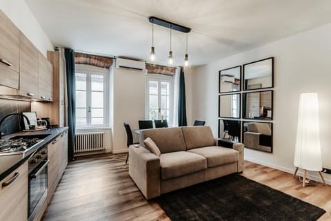 Kitchen or kitchenette, Living room, Dining area