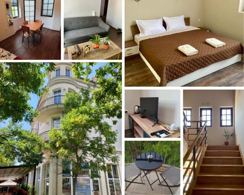 Property building, Patio, View (from property/room), Living room, Photo of the whole room, Seating area, Bedroom