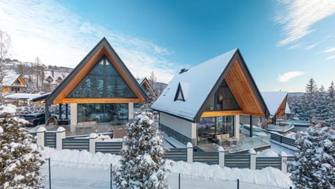 Property building, Winter, Mountain view