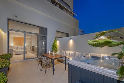 Patio, Hot Tub, View (from property/room), Garden view