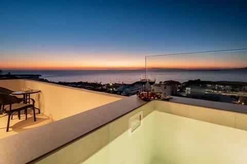 Patio, Sea view, Sunset