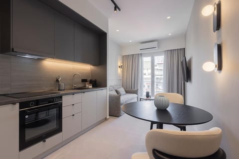Kitchen or kitchenette, Living room, Dining area