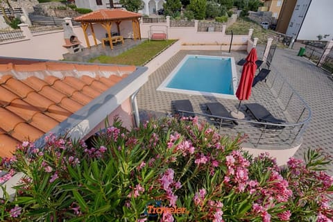 Villa with pool, large garden and beautiful sea view by TRAVELER tourist agency Krk - ID 2210 Villa in Crikvenica