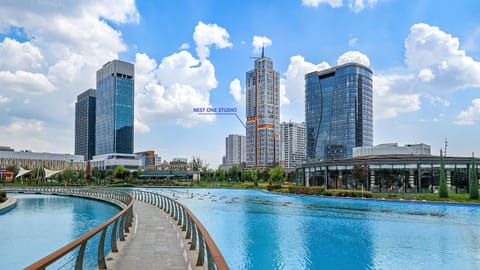 Property building, Lake view, Swimming pool