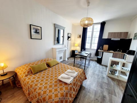Bed, Kitchen or kitchenette, Photo of the whole room