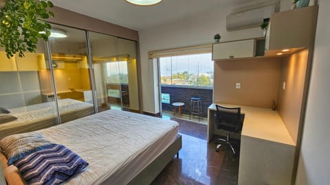 Bed, Bedroom, air conditioner