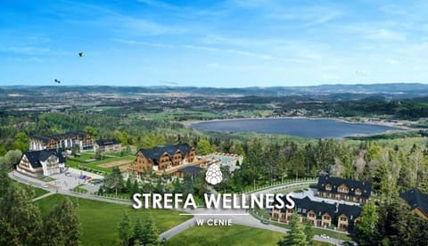 Property building, Natural landscape, Bird's eye view, Lake view