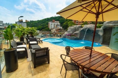 Day, Natural landscape, Balcony/Terrace, Mountain view, Swimming pool