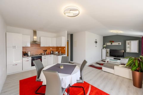 Kitchen or kitchenette, Living room, Dining area