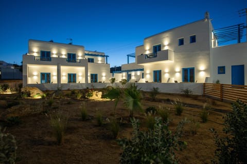 Property building, Night, Garden