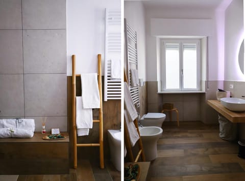 Toilet, Bathroom, bidet, towels