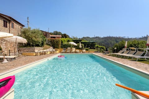 Property building, Living room, Swimming pool