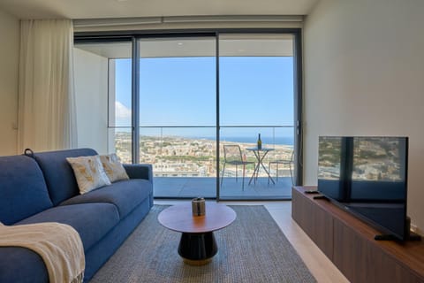 Living room, Seating area, Sea view