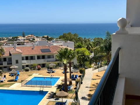 Balcony/Terrace, Pool view, Sea view