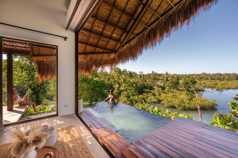 View (from property/room), Pool view, River view, Swimming pool, Swimming pool