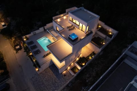 Property building, Night, Pool view