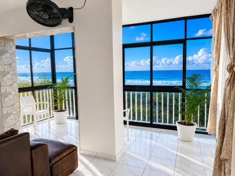Patio, Day, Natural landscape, View (from property/room), Living room, Seating area, Sea view