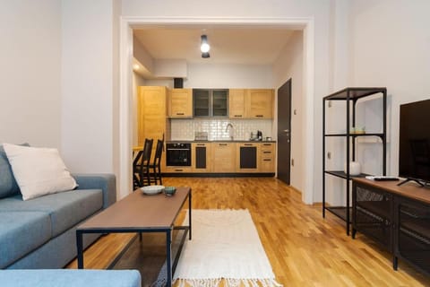 Kitchen or kitchenette, Living room, Dining area
