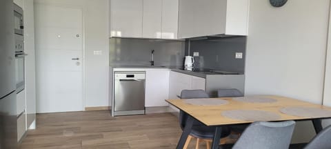 Kitchen or kitchenette, Dining area, dishwasher, oven, stove