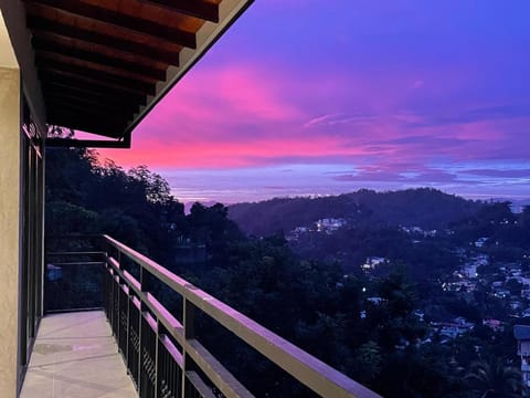 Natural landscape, View (from property/room), Balcony/Terrace, Mountain view, Sunset