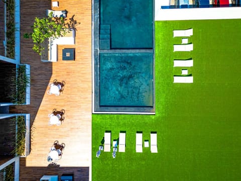 Property building, Day, Garden, Garden view, Pool view, Swimming pool