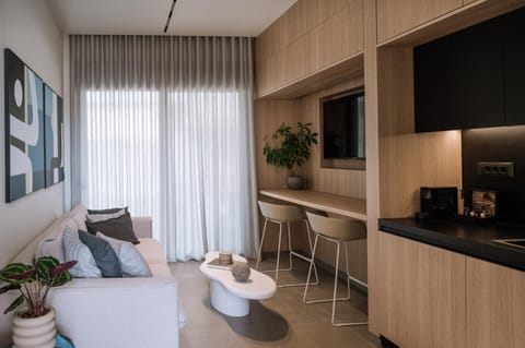 TV and multimedia, Kitchen or kitchenette, Living room, Seating area