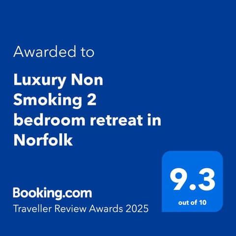 Luxury Non Smoking 2 bedroom retreat in Norfolk Apartment in South Norfolk District