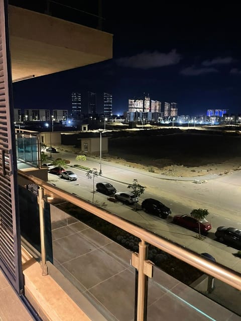 Night, View (from property/room), Balcony/Terrace, City view, Parking