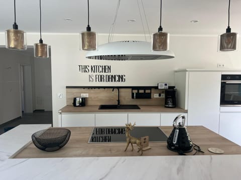 Kitchen or kitchenette, stove, toaster