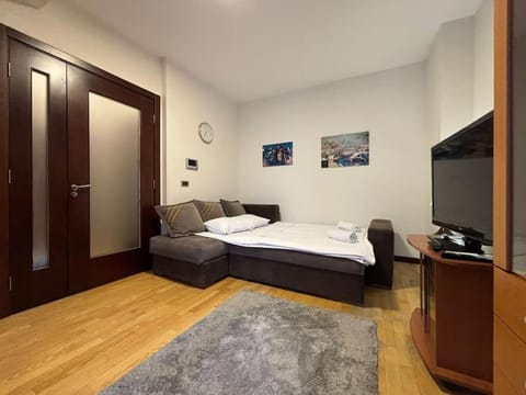 Bed, Living room, Bedroom