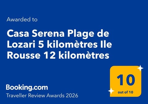 Casa Serena Plage de Lozari 5 kilomètres Ile Rousse 12 kilomètres House in Belgodère