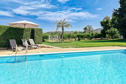 Patio, Spring, Day, Natural landscape, Garden, Garden view, Mountain view, Pool view, Swimming pool, sunbed