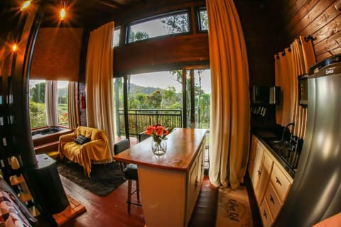 Kitchen or kitchenette, Living room, Seating area