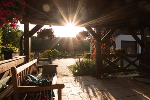 Balcony/Terrace, Garden view, Sunset