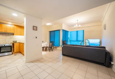 Living room, kitchen