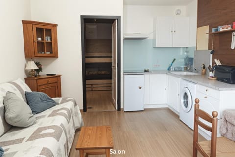 Living room, kitchen