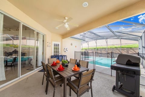 Patio, Seating area, Pool view