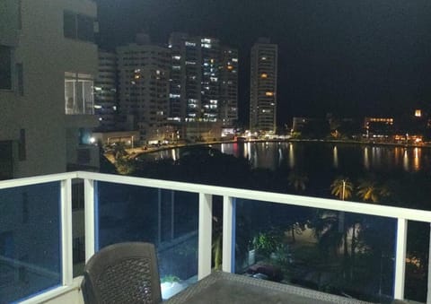 Night, Balcony/Terrace, City view, Lake view